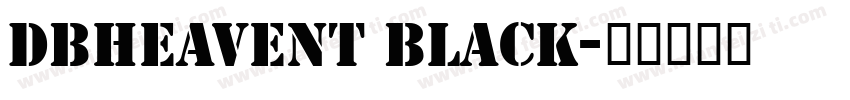 DBHeavent Black字体转换